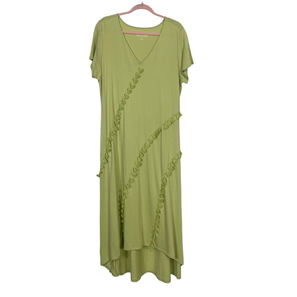 Soft Surroundings Green Maxi Dress